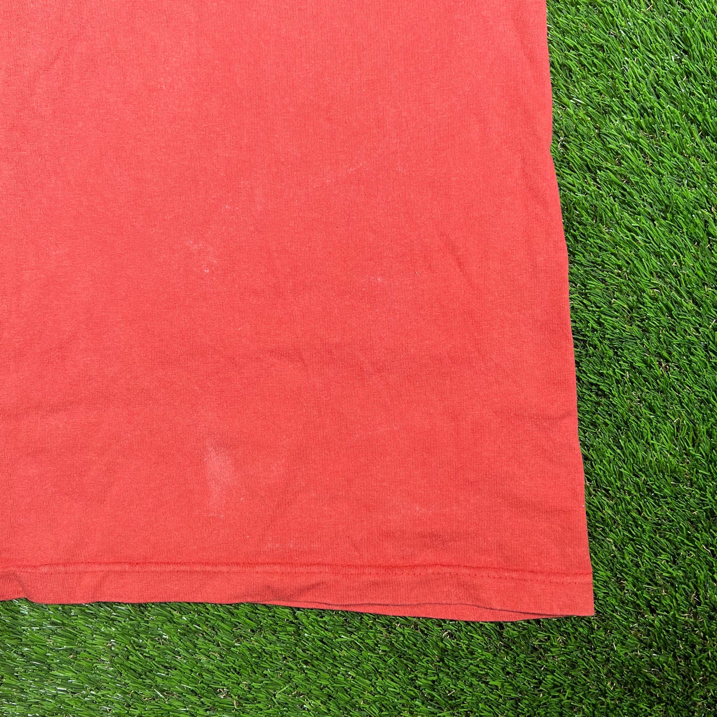 1993 Guess Jeans Red Tee Size XL USED v17303