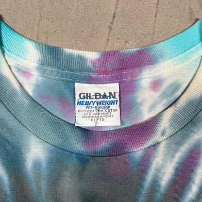 1997 Ozz Fest Screaming Head Tie Dye Tee Size XL USED v20407