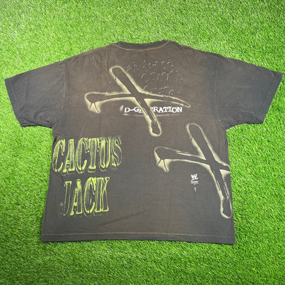 Travis Scott WWE Black Two Words DX Tee (2025) Size XL USED x15852