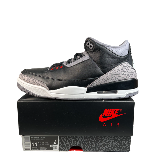 Jordan 3 Black Cement (2024) Size 11 USED s21324