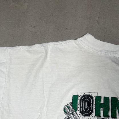 1990's Big Johnson ShotGuns White Tee Size Large USED v18489