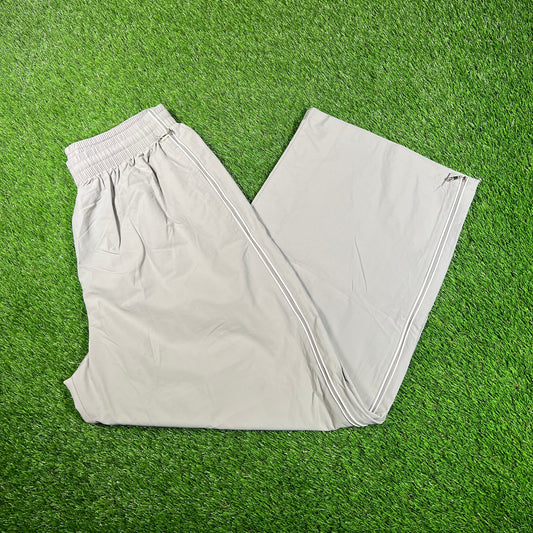 GV Gallery Raspberry Hills Grey Nylon Track Pants Size Large NEW x15658