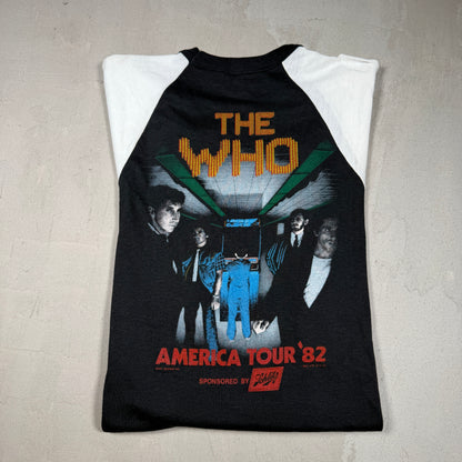 The Who 1982 America Tour Tee Size Large USED v8240