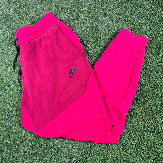 Nike Tech Red on Red Sweatpants Size Medium USED v16927