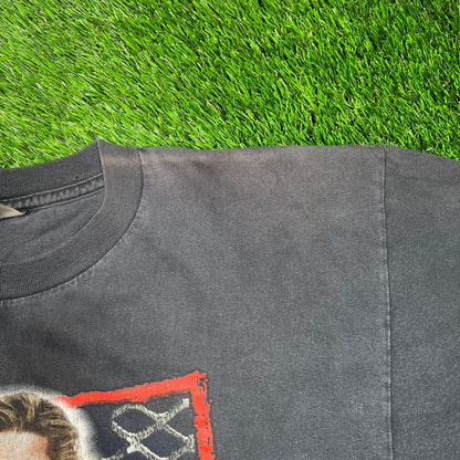 1999 NWO Kevin Nash Black Tee Size Large USED v18768