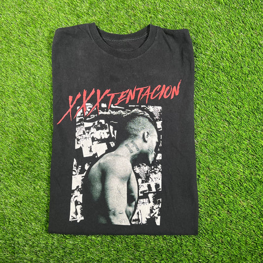 XXXtentacion Black Portrait Tee Size Small USED x16001