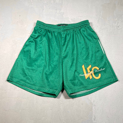 Lost Files Mesh Shorts Green "LFC" Size Small USED v19421