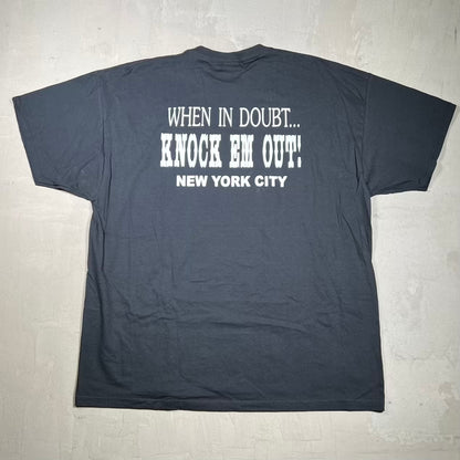 Y2K New York City Support Your Local 81 Black Tee Size XXL USED v20138