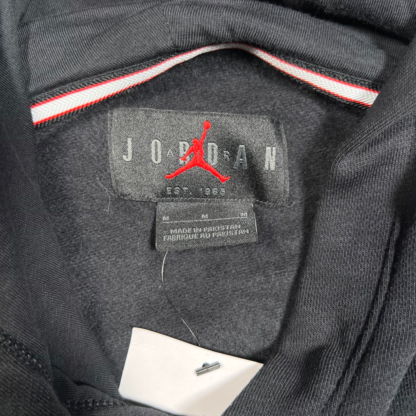 Jordan Black Hoodie w/ Lightning Size Medium NEW v19341