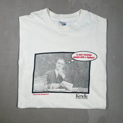 Is anal retentive tee white Size XL USED v13595