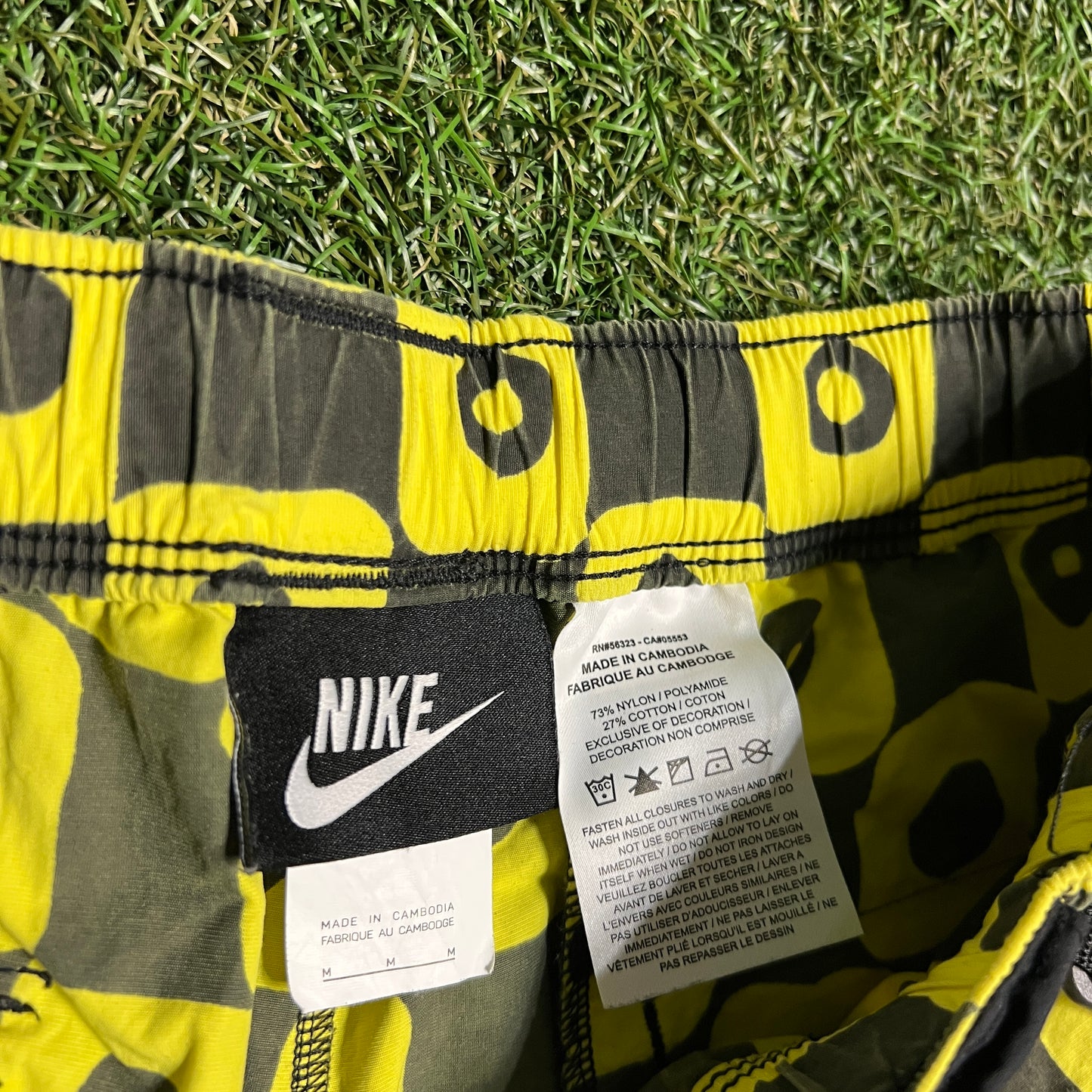 Nike CPFM 2022 Yellow Waffle Pants Size Medium USED x13687