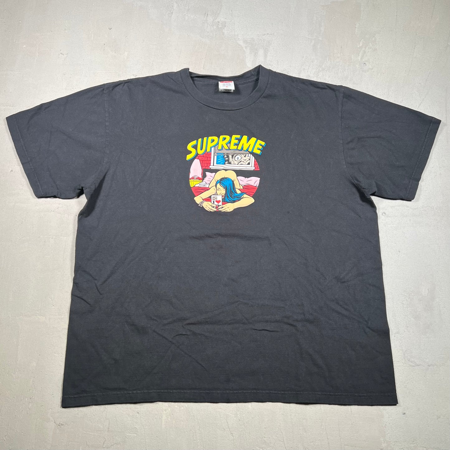 Supreme Bedroom Black Tee Size XL USED x17376