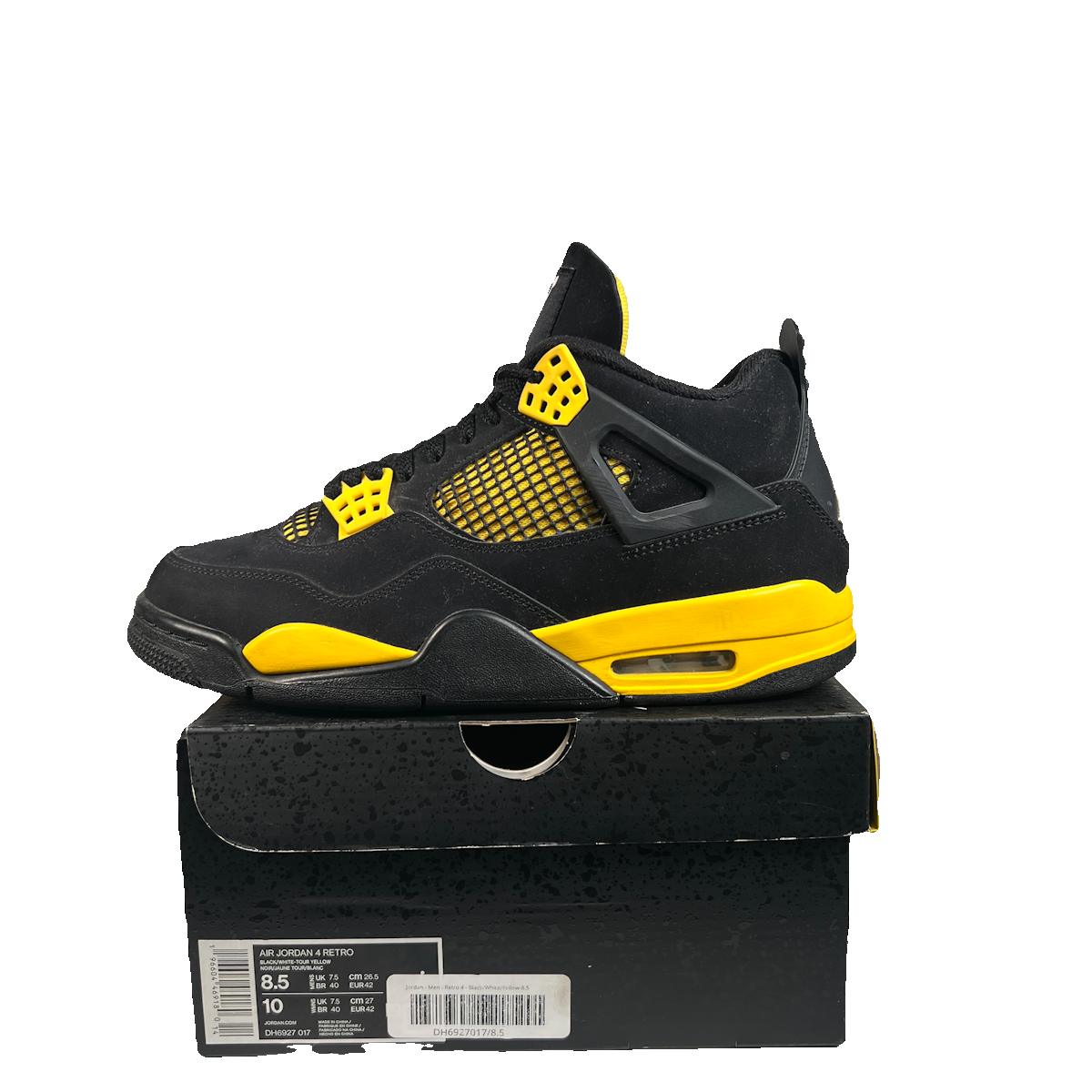Jordan 4 Thunder (2023) Size 8.5 USED s22734