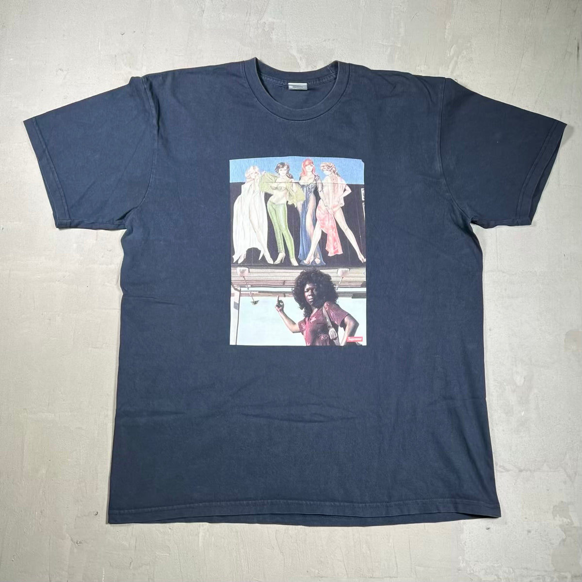 Supreme American Picture Tee Navy (2019) Size XL USED x18620