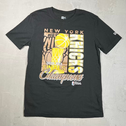 2026 New Era New York Knicks Finals Tee Black SIze Medium USED v20341