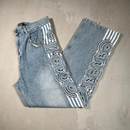 Vale Forever Insignia Light Blue Denim Jeans Size 34 USED x17245