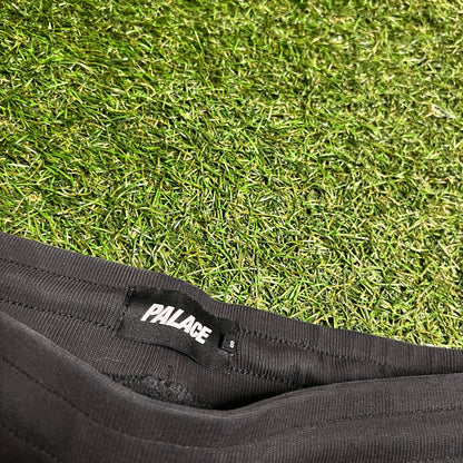 Palace Embroidered Logo Black Sweatpants Size Small USED x14080