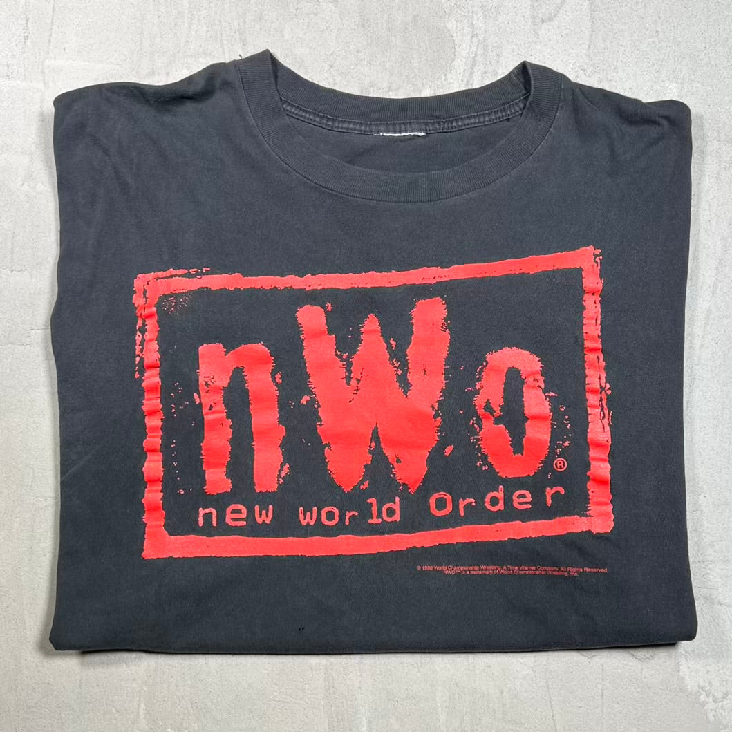 1998 WCW NWO "Bad Has Arrived And Its Here to Stay" Black Tee Size XL USED v20171