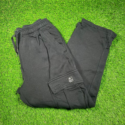 Ninth Hall Black Cargo Sweatpants Size Medium USED v18619