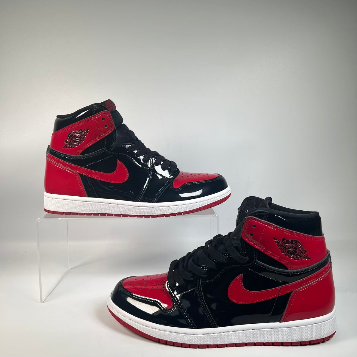 Jordan 1 High Patent Bred (2021) Size 8 USED s23432