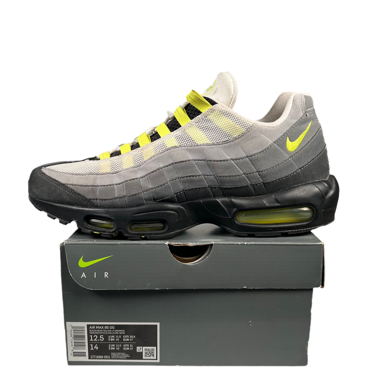 Nike Air Max 95 OG Neon (2020) Size 12.5 USED s18266