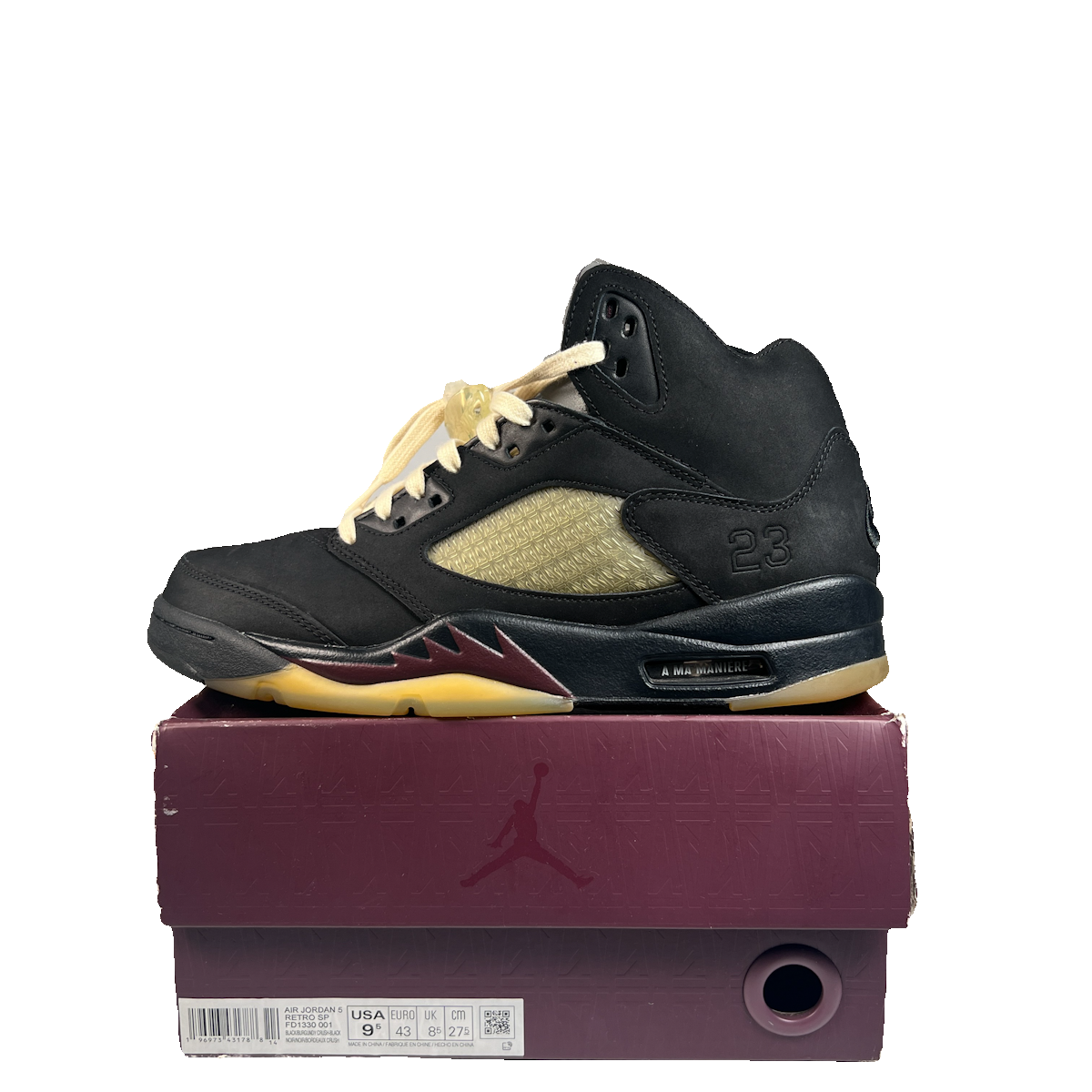 Jordan 5 A Ma Maniere Dusk (2023) Size 9.5 USED s23188