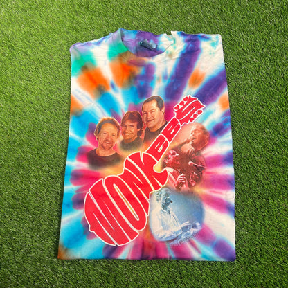 2002 The Monkees Monkeemania Tie Dye World Tour Tee Size XL USED v18204