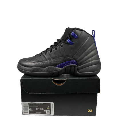 Jordan 12 Black Dark Concord (2020) Size 6Y USED s18956