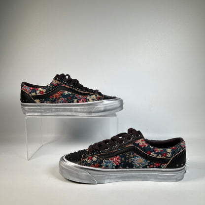 Vans Old Skool Floral Rivets Black (2025) Size 10 USED s22086