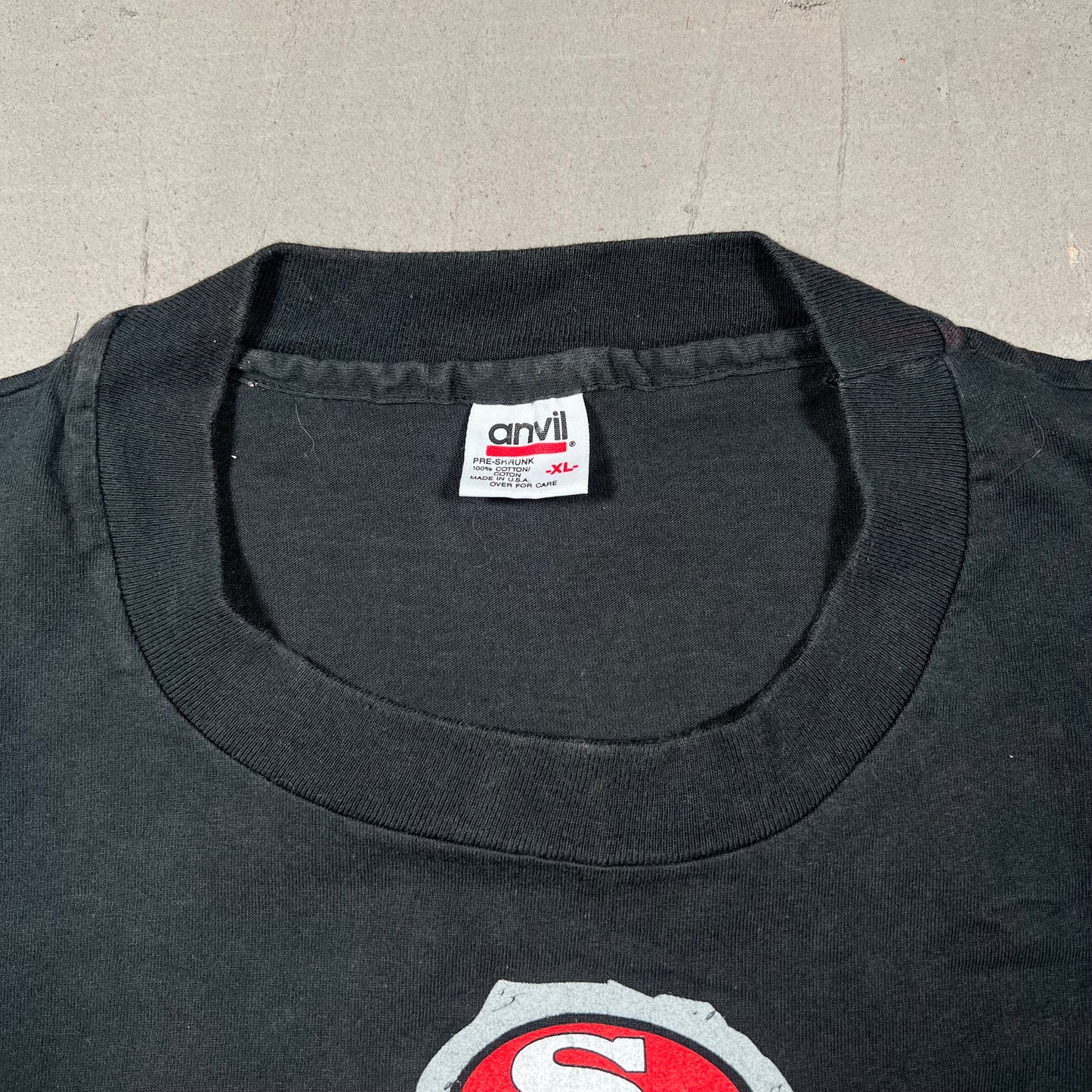1993 Flintstones San Fran 49ers Black Tee Size XL USED v19260