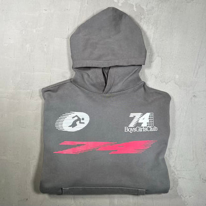 74 Is War BGC Grey Hoodie Size Medium USED x18976