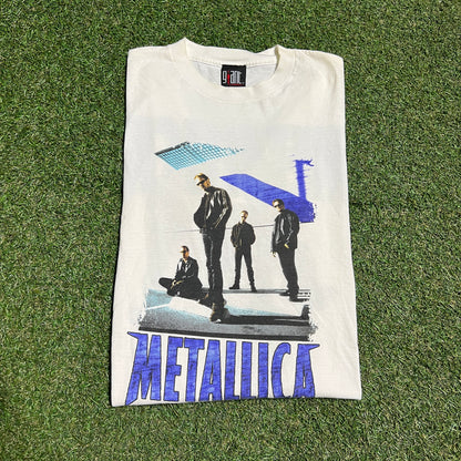 1998 Metallica Reload White Tee Size Large USED v15973