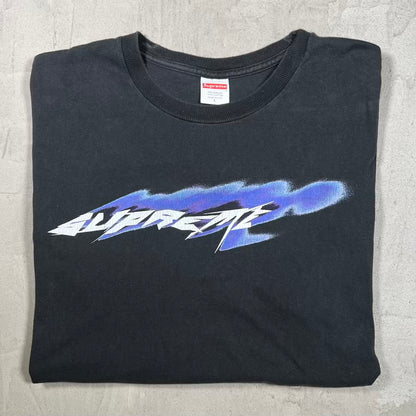 Supreme Wind Black/Purple Tee Size Large USED x18495