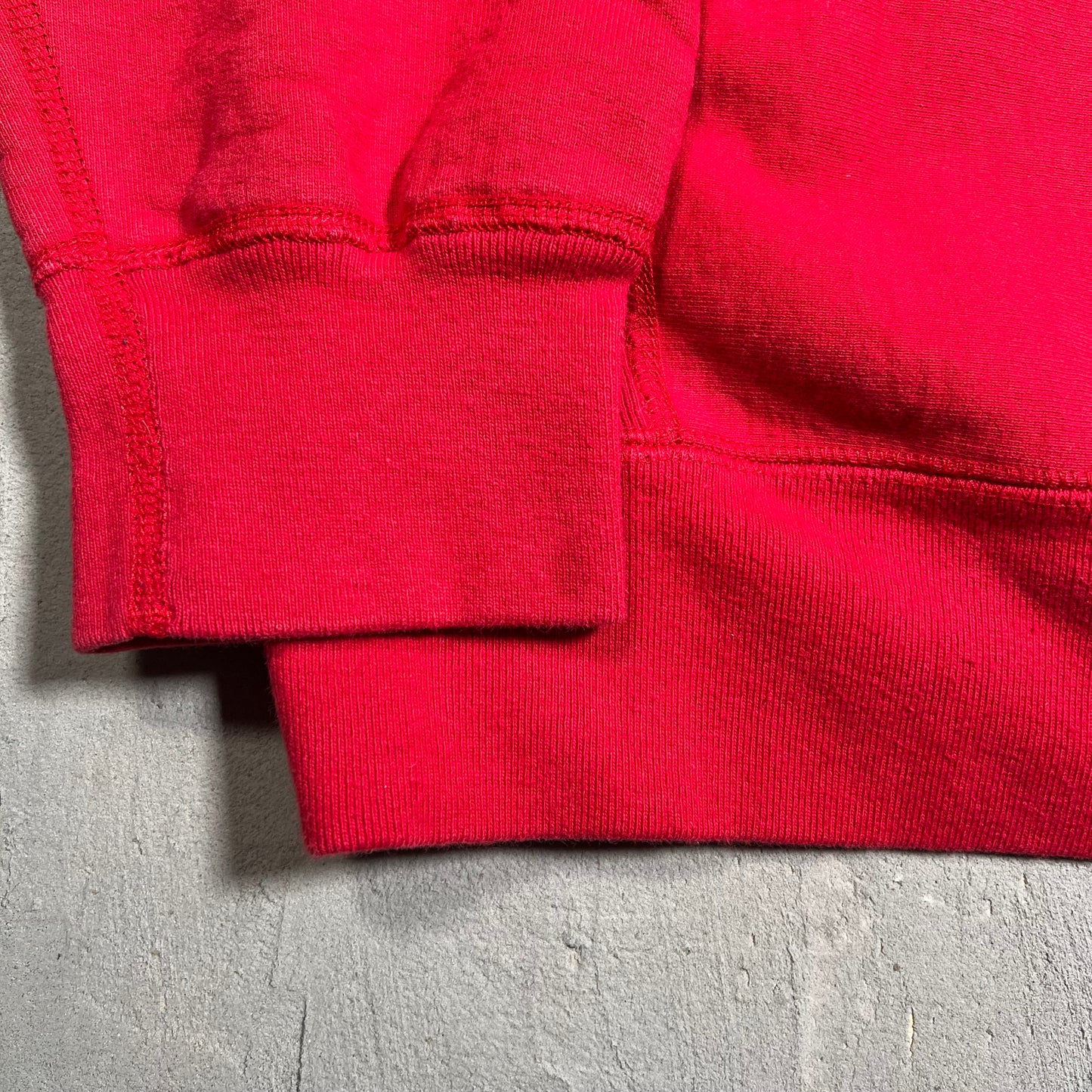 Supreme Red/Grey Arc Logo Hoodie Size Large USED x16693