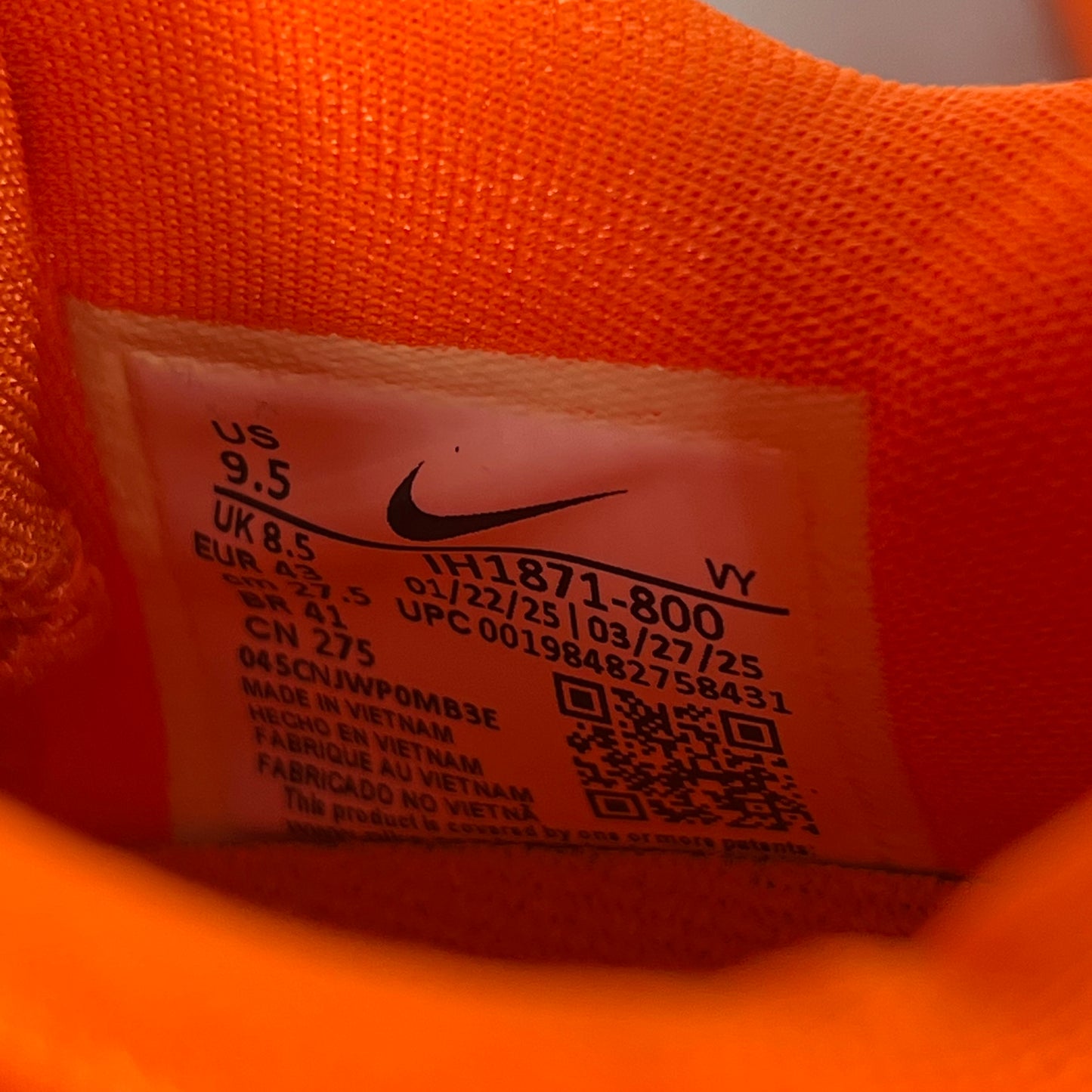 Nike Kobe 6 Total Orange (2025) Size 9.5 NEW s17660