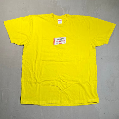 Supreme Ludens Yellow Tee Size Large USED x17635
