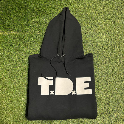 Kendrick Lamer TDE Black Hoodie Size Large USED v16292