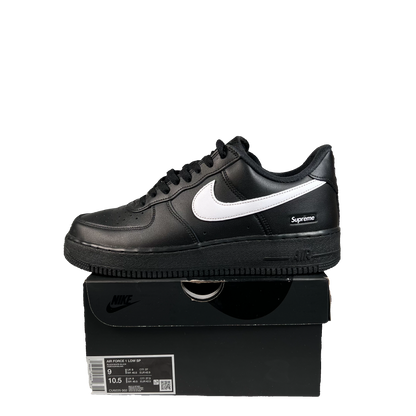 Air Force 1 Supreme Black White (2025) Size 9 USED s22194