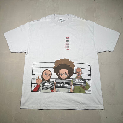 Y2K Boondocks Grey Cartoon Tee Size XL NEW v18296
