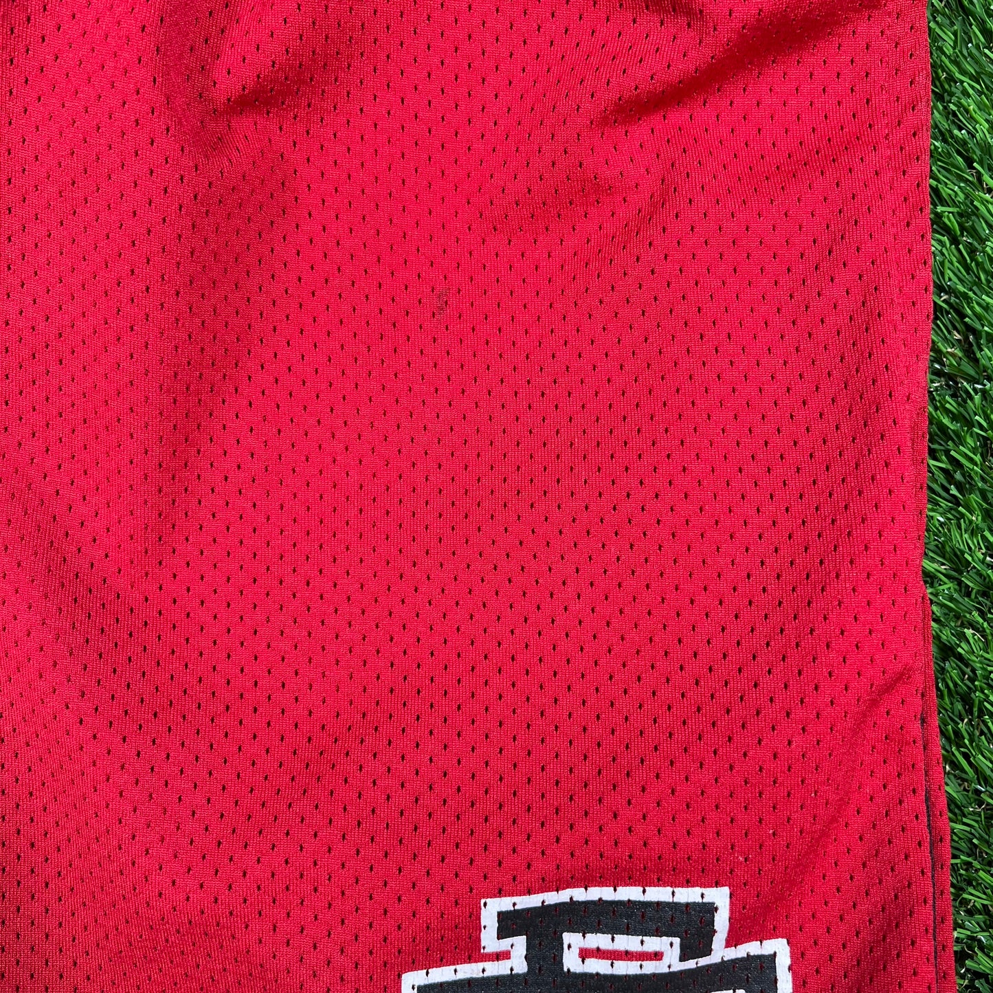 Eric Emanuel Black Pipping Red Shorts Size XL USED x14396