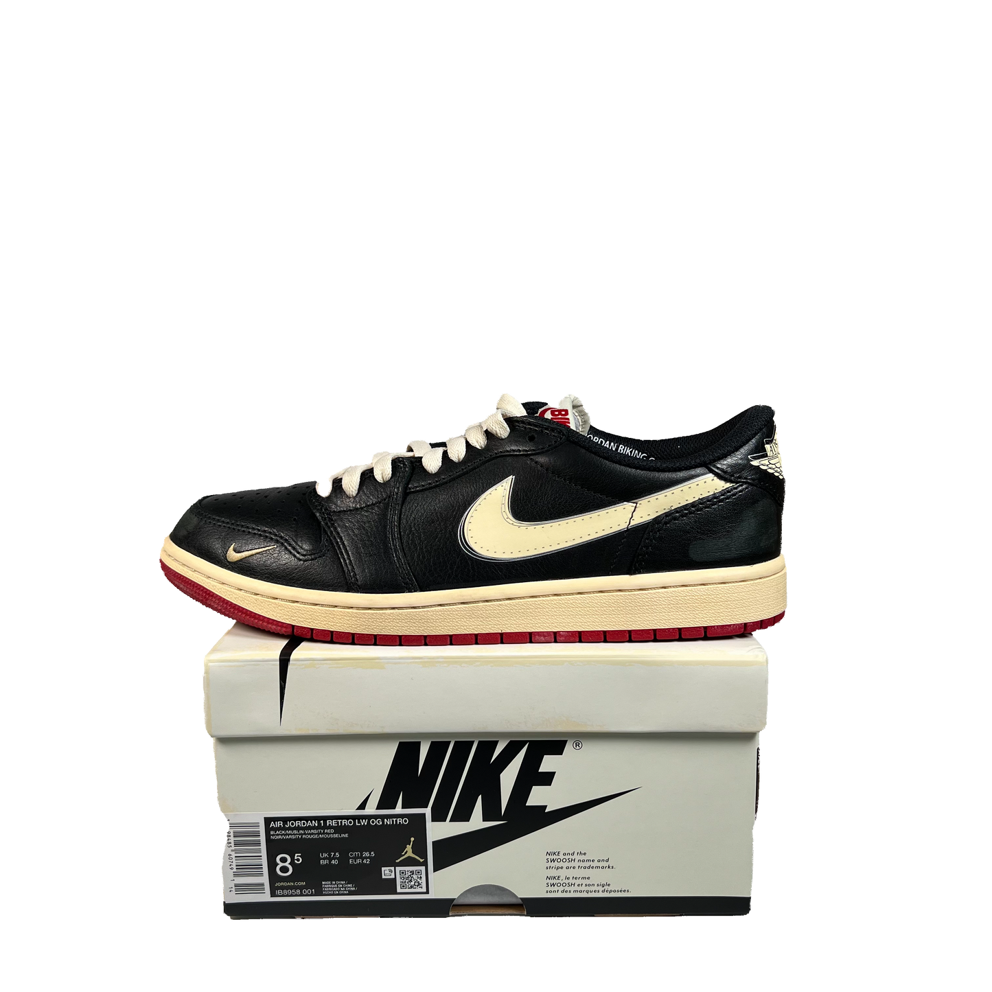 Jordan 1 Low Nigel Sylvester Better With Time (2025) Size 8.5 USED s22153