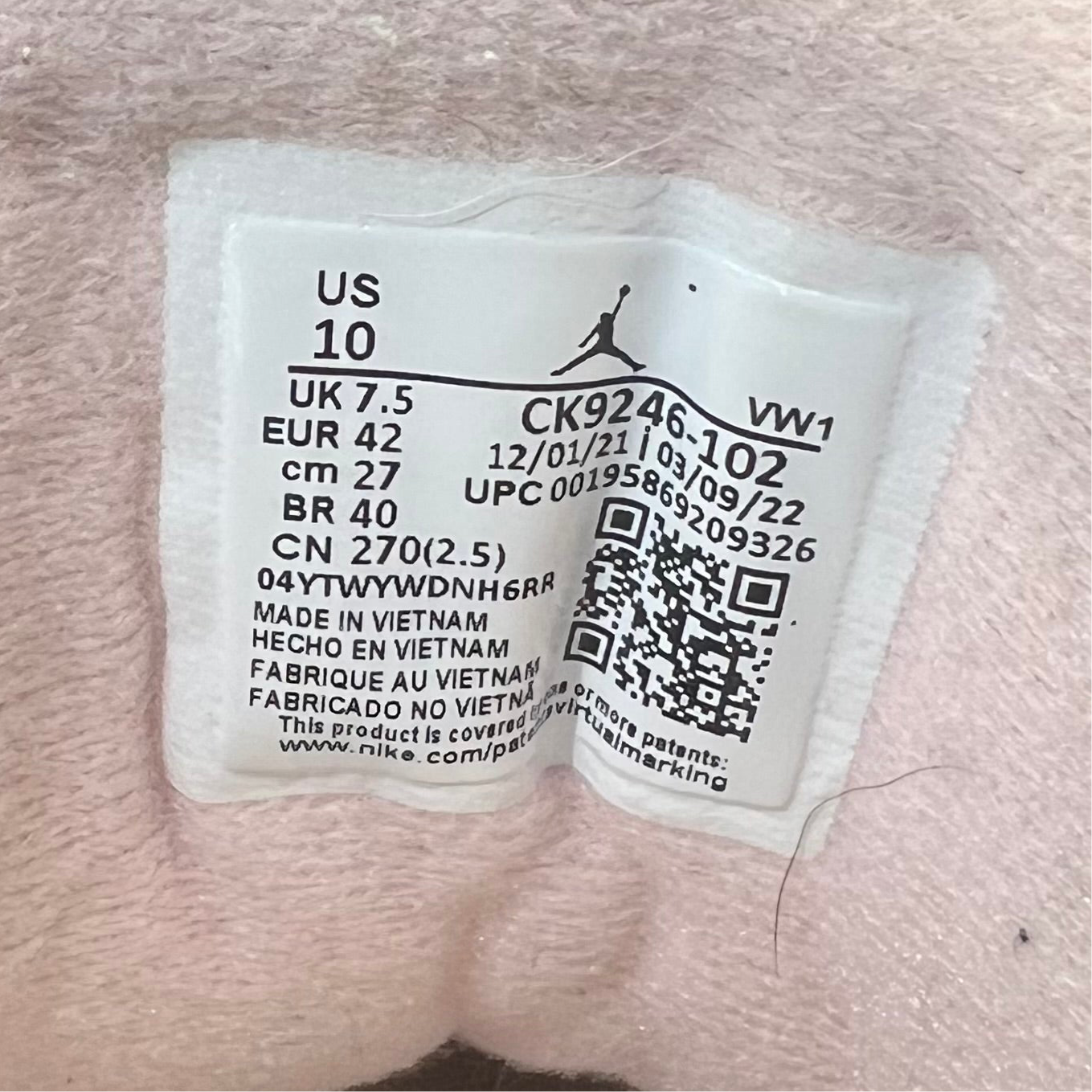 Jordan 3 Neopolitan (2022) Size 8.5M/10W USED s18410