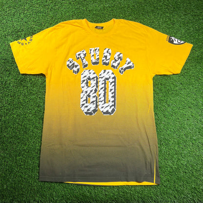 Stussy Yellow International Tee Size Large USED x16455