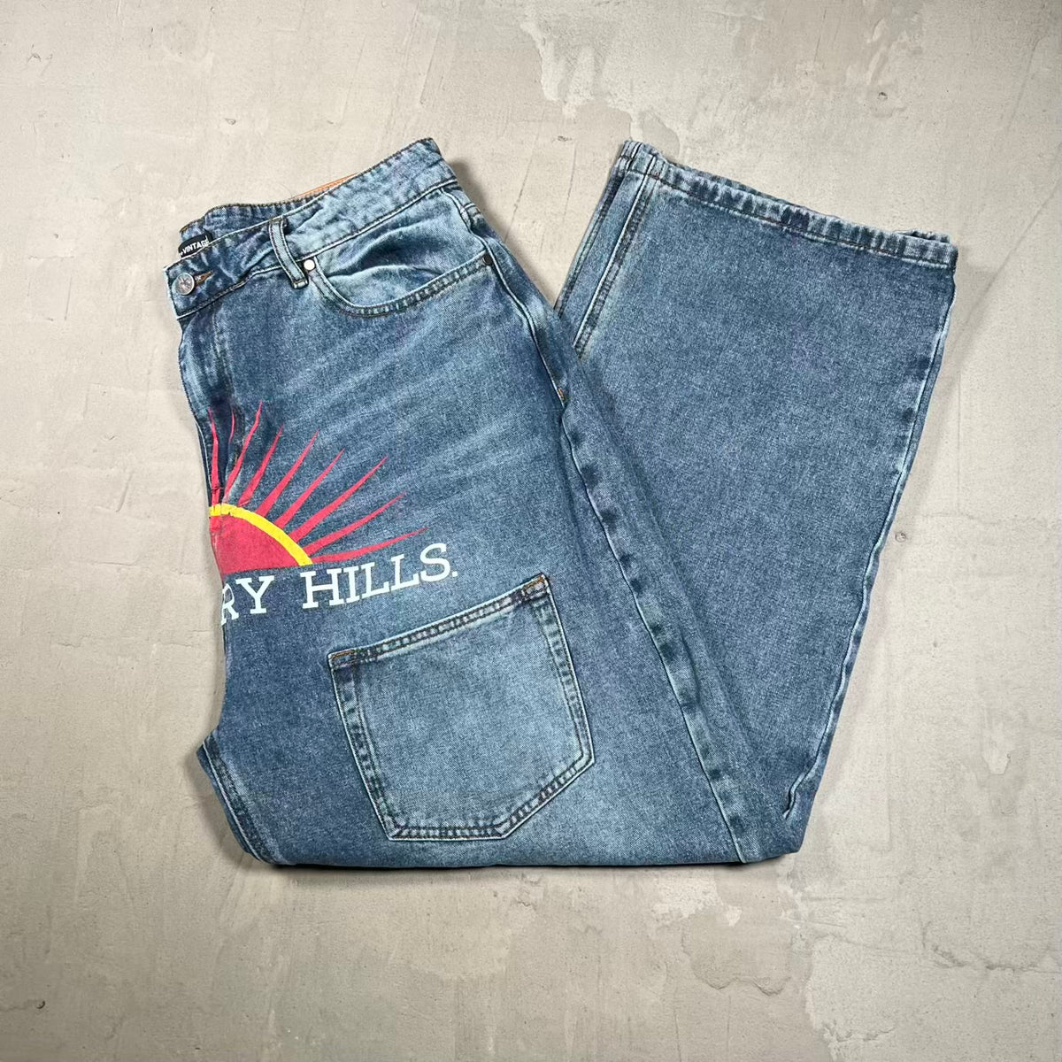 GV Gallery Raspberry Hills Casamigo Blue Denim Pants Size 36 USED x18932