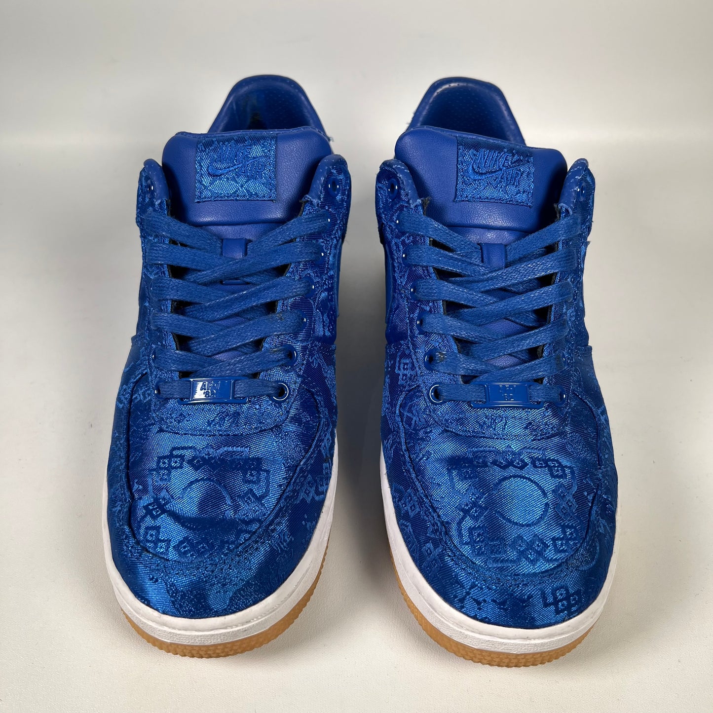 Nike Air Force 1 CLOT Blue Silk (2019) Size 7.5 USED s19190