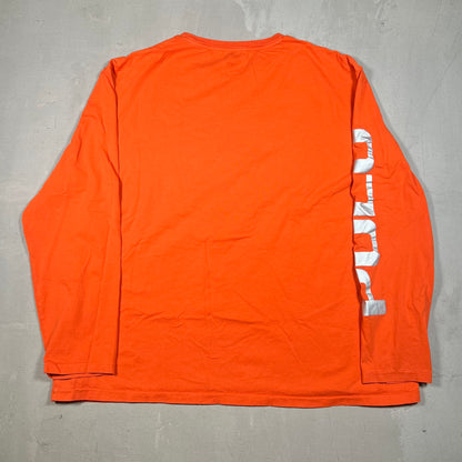 Polo Ralph Lauren Alpine 92 Snowboard Orange Longsleeve Size Large USED v18938