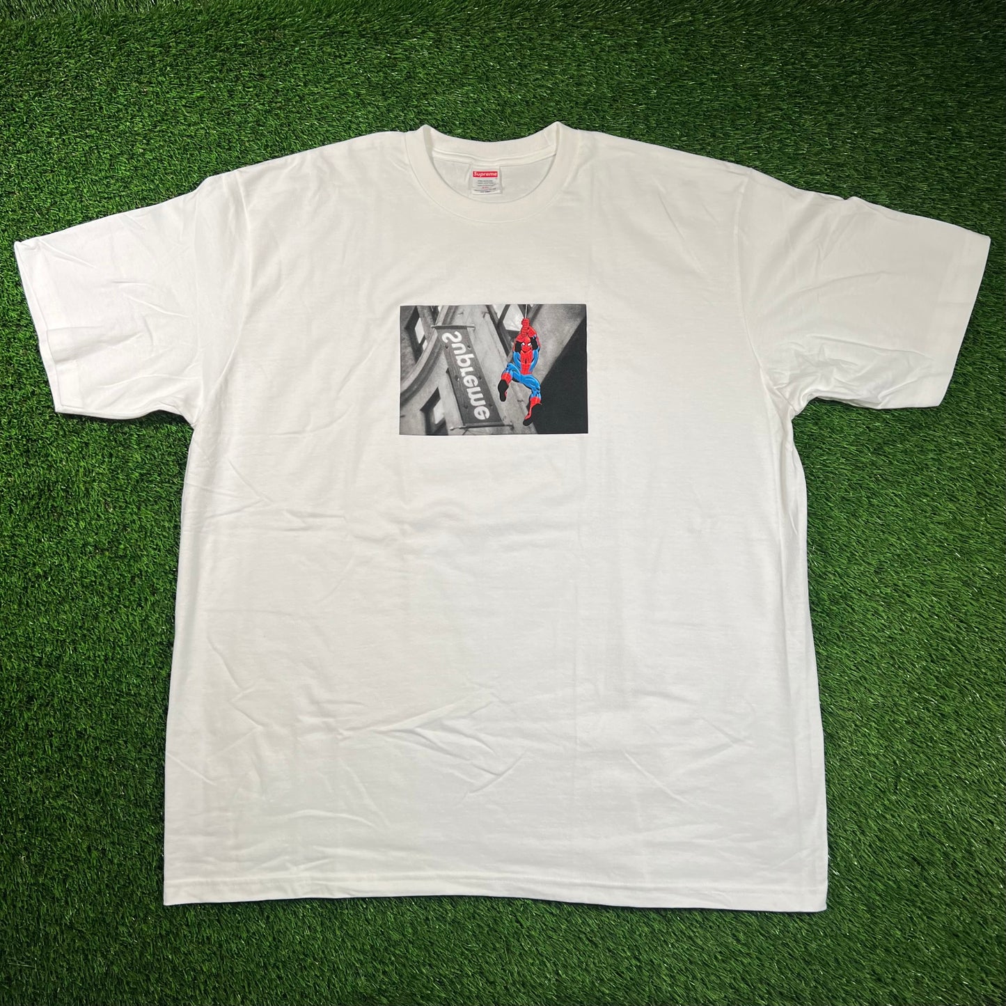 Supreme Spiderman White Tee Size XXL NEW x16408