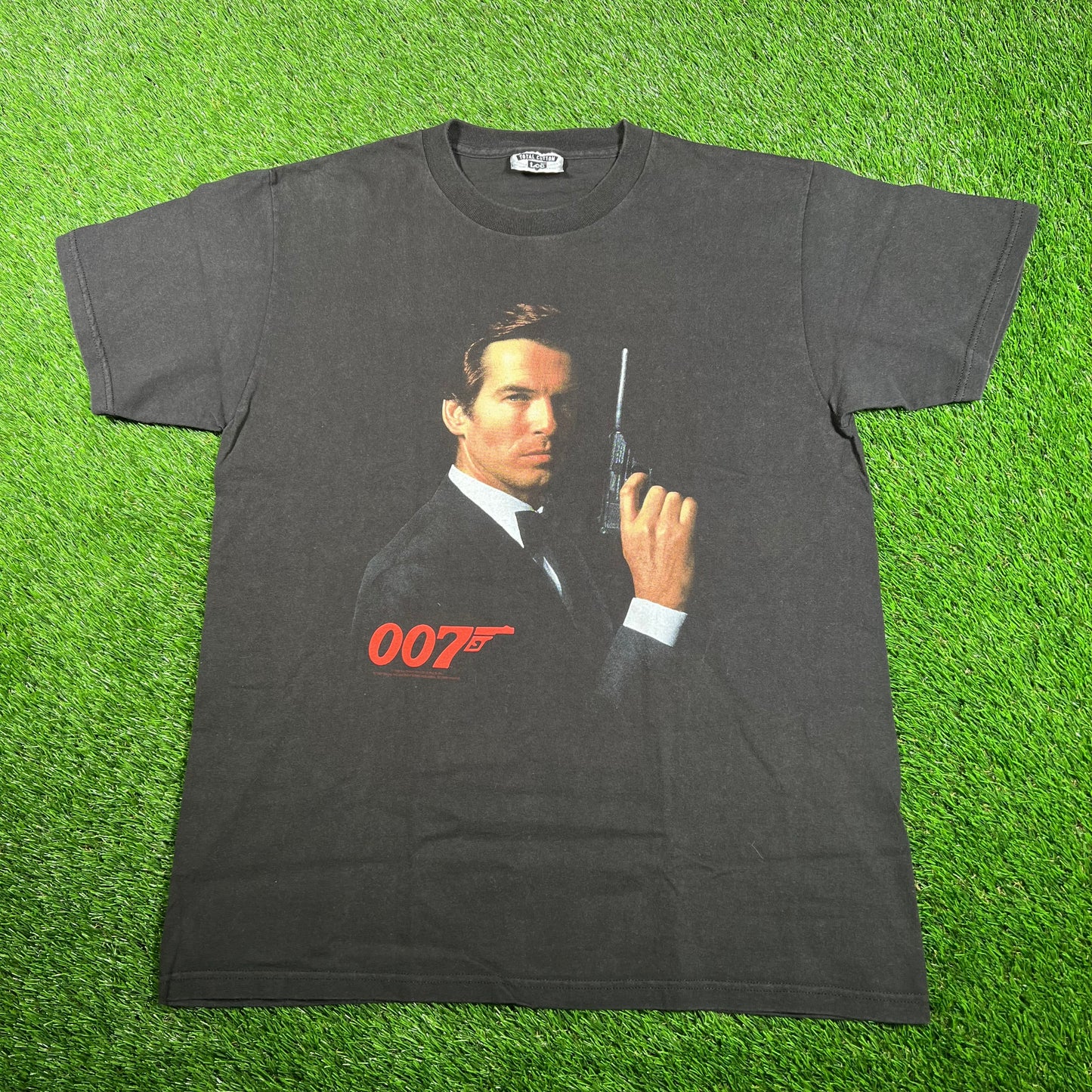 1995 James Bond 007 Golden Eye Promo Black Tee Size Large USED v18036