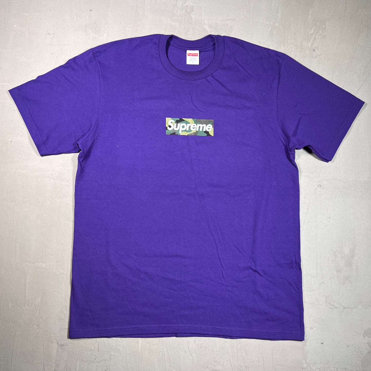 Supreme Box Logo Tee Purple (2023) Size Large USED x17585