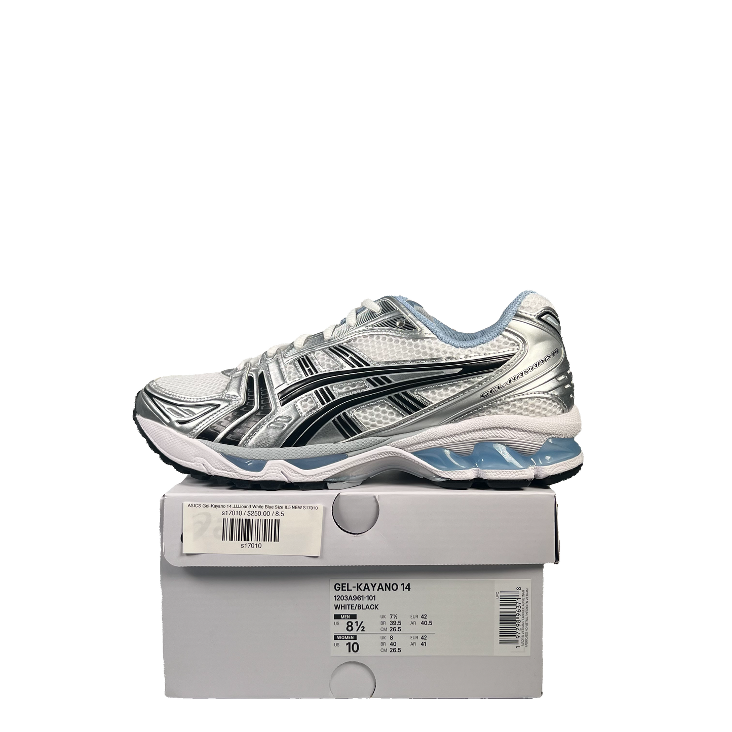 ASICS Gel-Kayano 14 JJJJound White Blue Size 8.5 NEW S17010